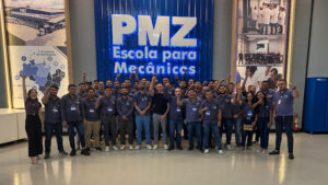 Sucesso em Vendas e time PMZ em treinamento na Escola para Mecânicos.